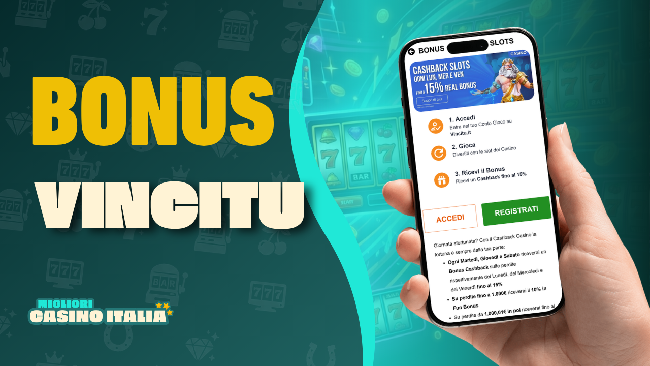 BONUS CASHBACK VINCITU