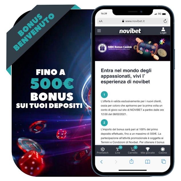 Bonus casino Novibet