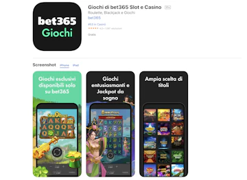 Casino app bet365