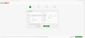 Elabet registrazione