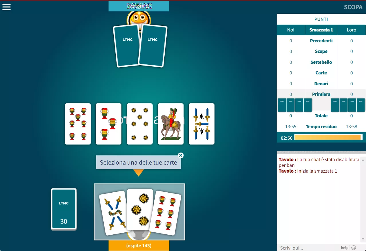 Lottomatica scopa online