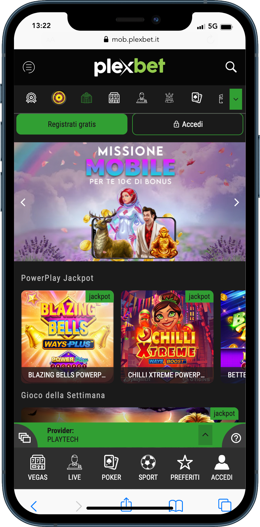Plexbet casinò- giochi della settimana