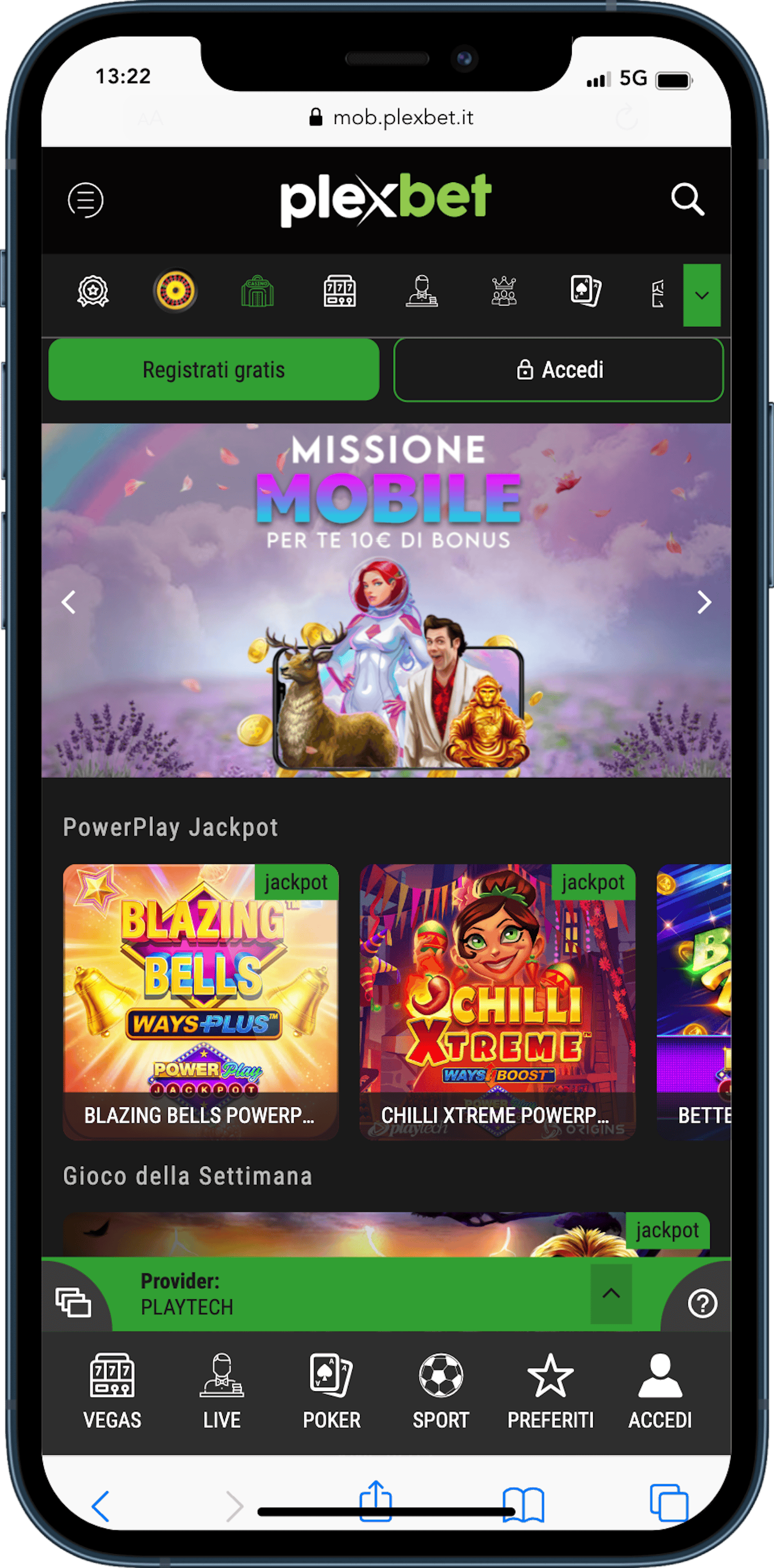 Plexbet casinò- giochi della settimana