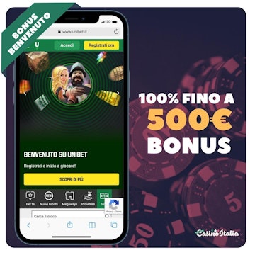 Unibet bonus benvenuto