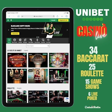 Unibet casino live
